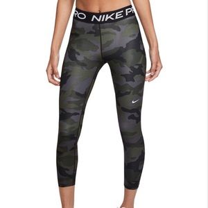 Nike Pro Camo Dri Fit 7/8 Training Tights 👖 Leggings Camouflage SMALL DriFit
